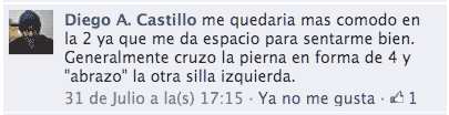 Respuesta de Diego Castillo al acertijo de las sillas