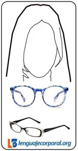 Lentes para rostro estrecho: monturas altas y decorados complejos