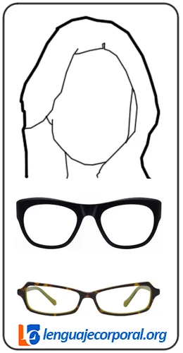 Lentes para rostro ovalado: monturas pesadas y estilo mariposa