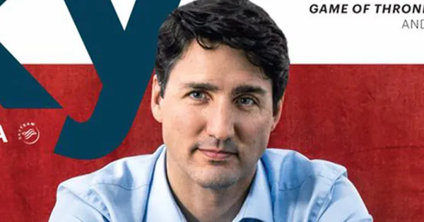 Detalle del rostro sereno de Justin Trudeau